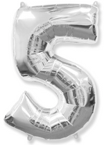Large Foil Balloon Number "5"