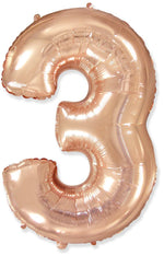 Large Foil Balloon Number "3"