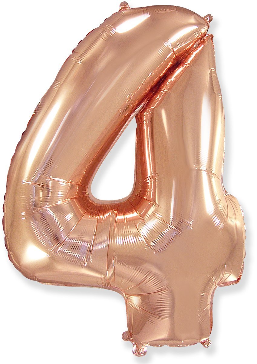 Large Foil Balloon Number "4"