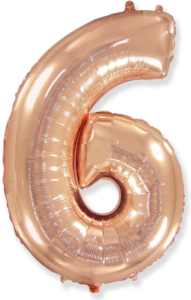 Large Foil Balloon Number "6"